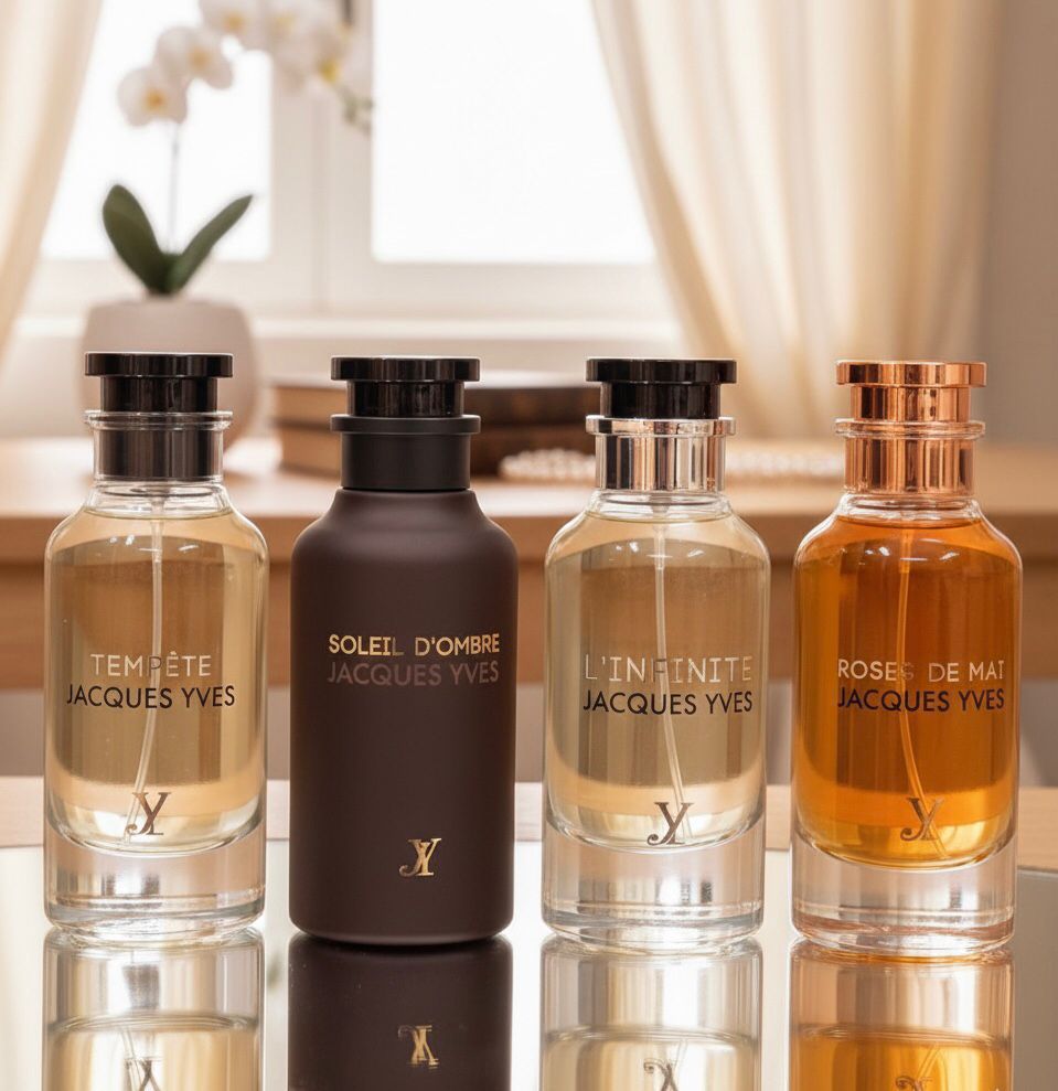 مجموعة عطور فاخرة من جاك إيف من فراغرانس وورلد (4 × 100 مل)