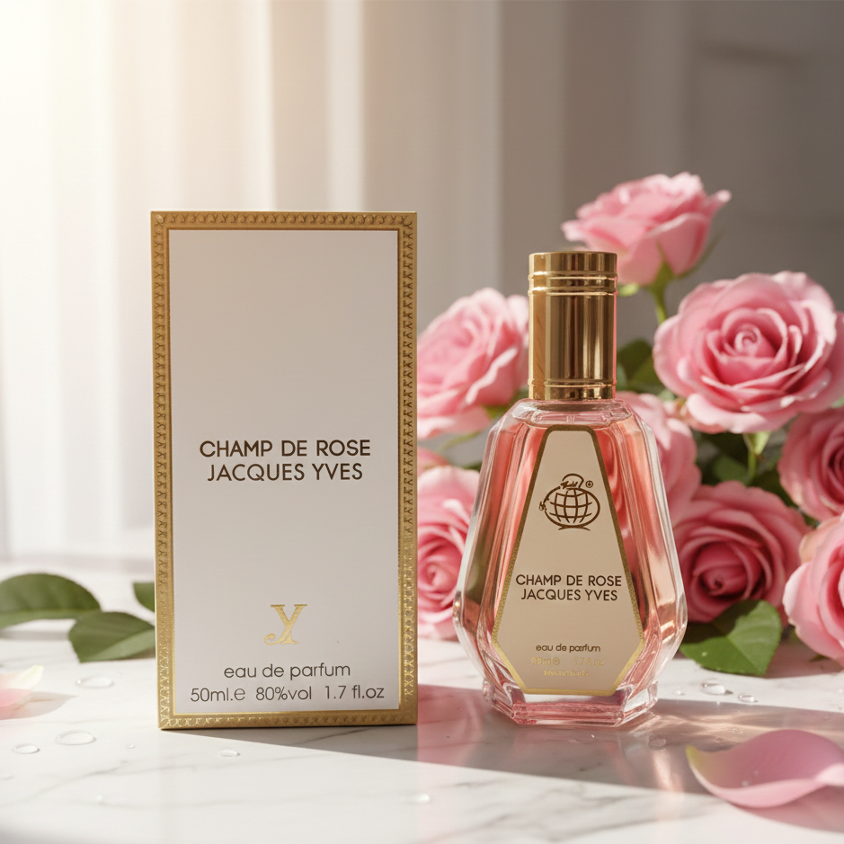 Fragrance World Champ De Rose Jacques Yves Eau De Parfum 50ml For Woman
