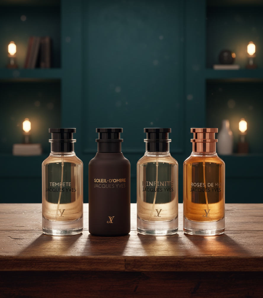 مجموعة عطور فاخرة من جاك إيف من فراغرانس وورلد (4 × 100 مل)