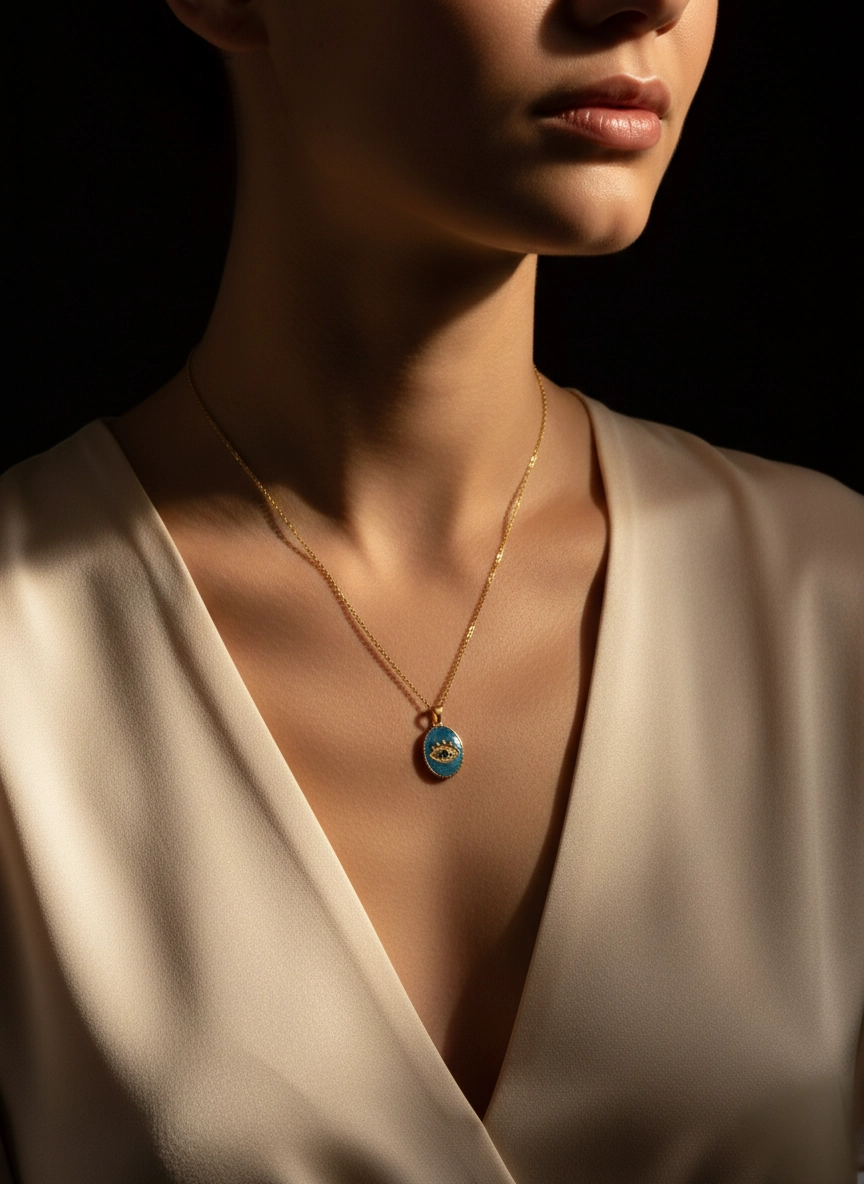 قلادة أزور جيز عين الحسد المضادة للتشوه