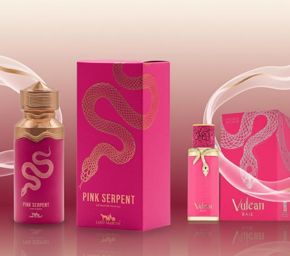 Loui Martin Pink Serpent Extrait De Parfum and French Avenue Vulcan Baie Eau de Parfum 100 ML For unisex