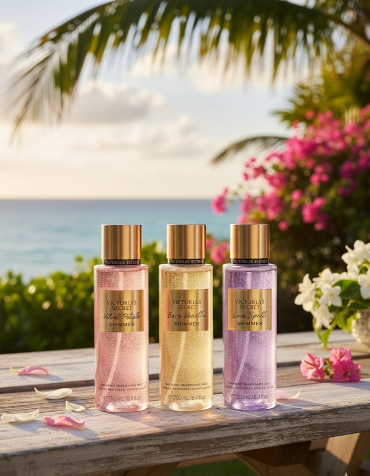 Victoria Secret Shimmer Fragrance Mist combo pack 3 psc in 250 ml