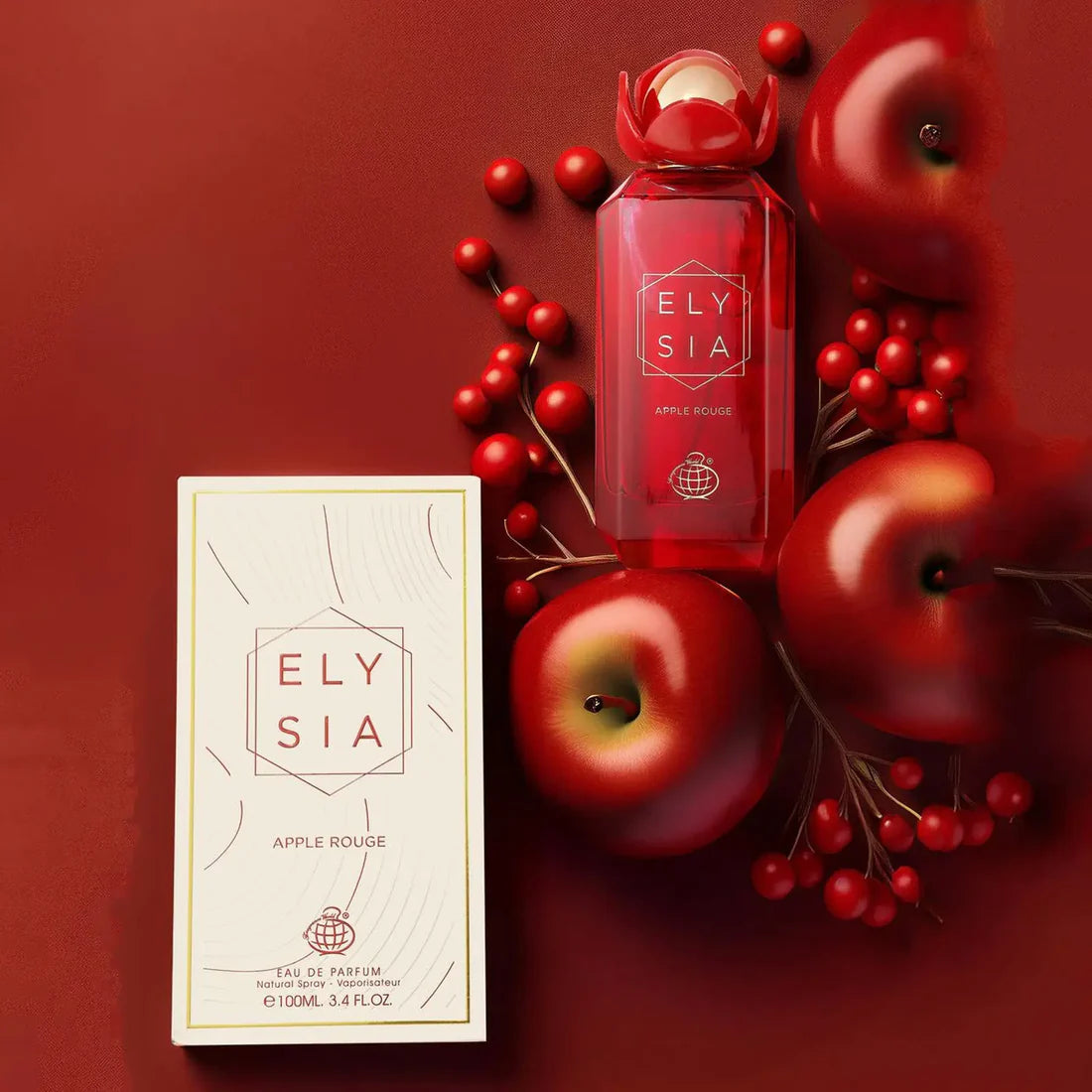 عطر إليسيا أبل روج 100 مل أو دي بارفان من عالم العطور للجنسين