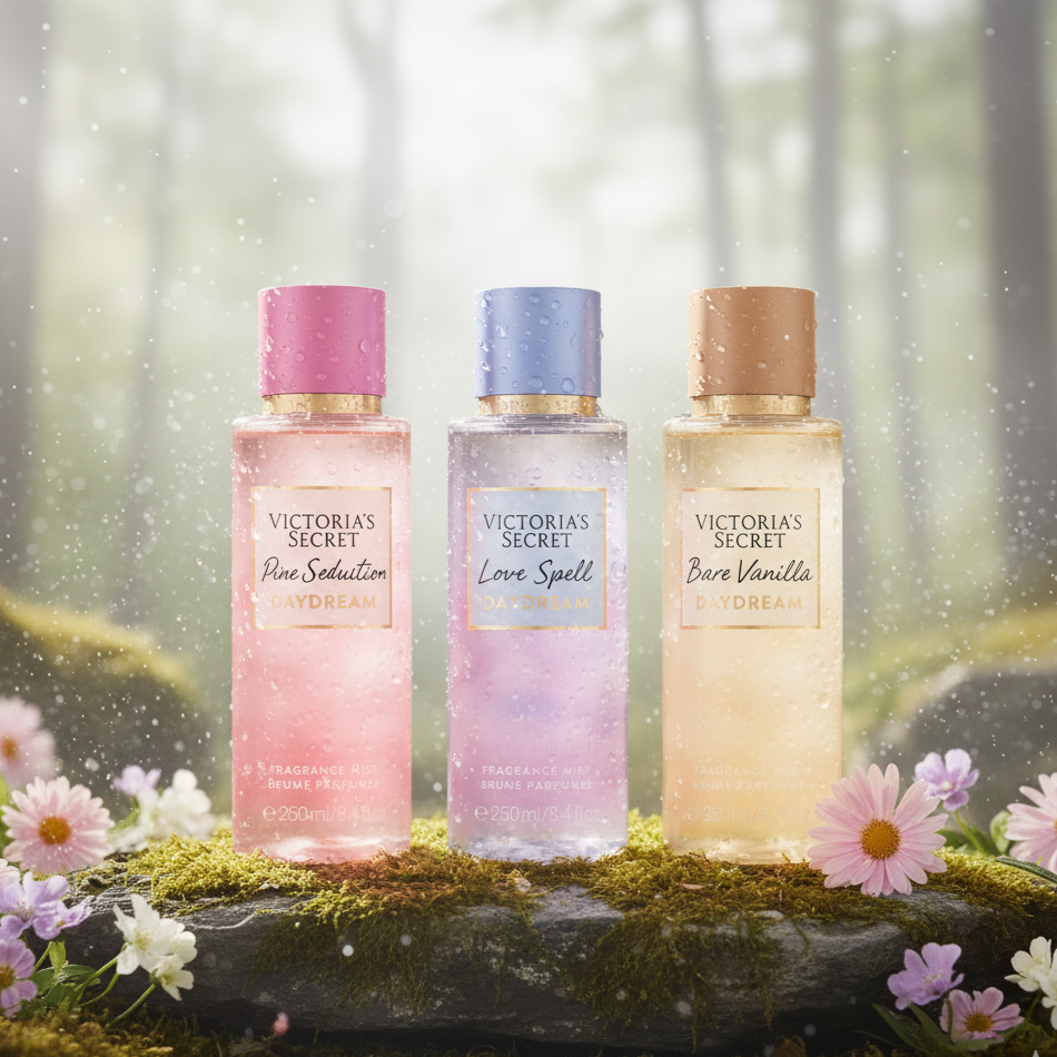 Victoria’s Secret Daydream Luxe Mist Trio – Love Spell, Pure Seduction & Bare