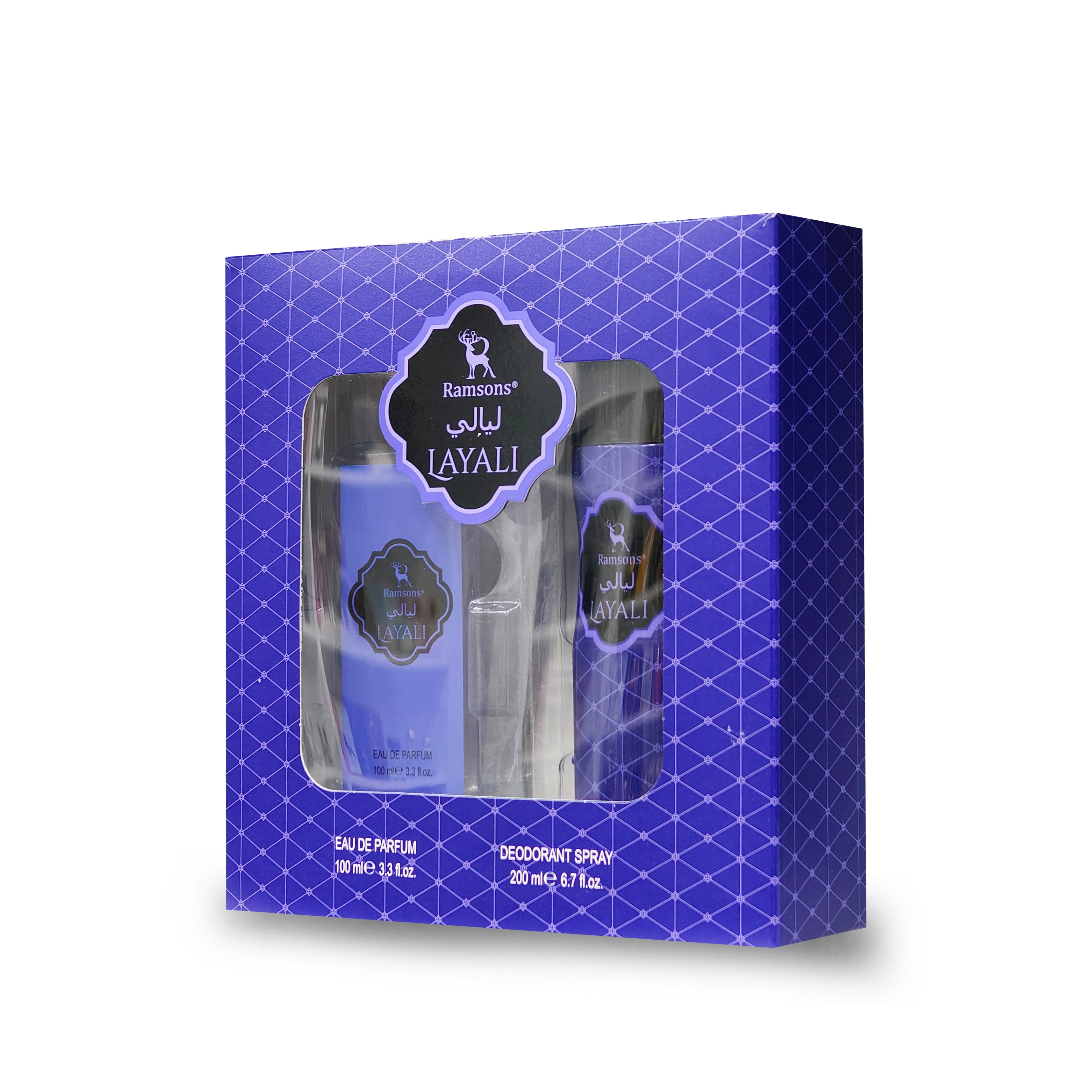 Layali Eau De Parfum 100ml + Body Spray Perfume Gift Set