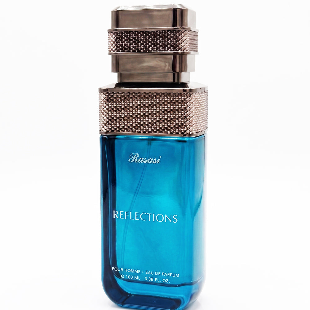Rasasi Reflections Eau De Parfum 100ML for Men – Woody Floral Musk Perfume