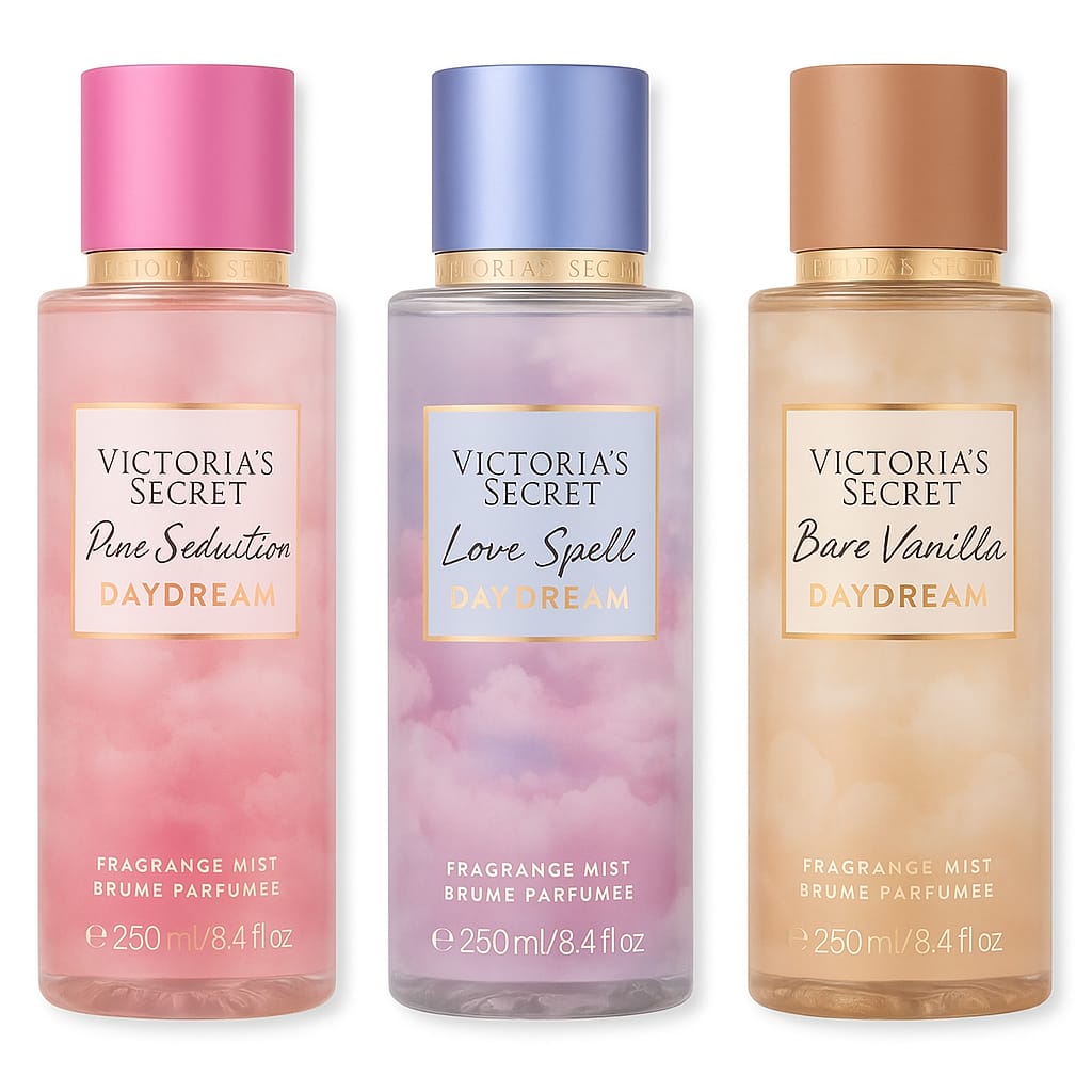 Victoria’s Secret Daydream Luxe Mist Trio – Love Spell, Pure Seduction & Bare