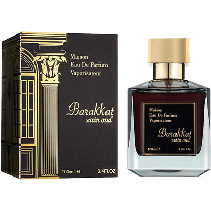 عطر بركات ساتين عود من عالم العطور، 100 مل، أو دو برفيوم، للجنسين من عالم العطور