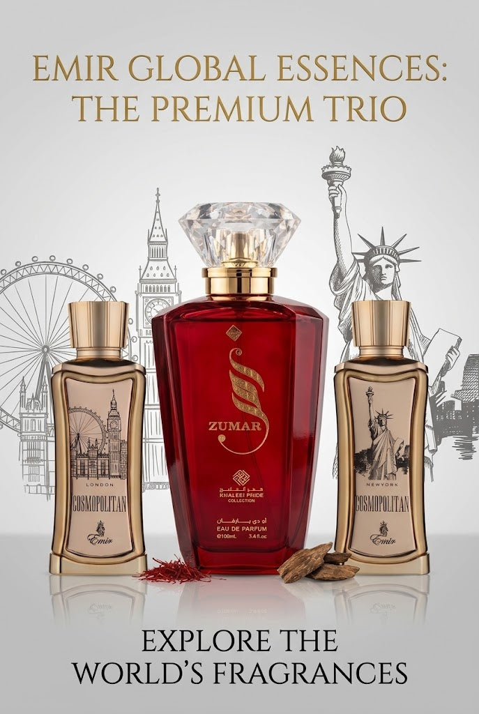 Emir Cosmopolitan New York London & Zumar Essences The Ultimate Fragrance Combo EDP
