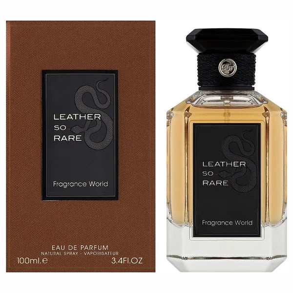 عطر Leather So Rare 100ml EDP Fragrance World للجنسين
